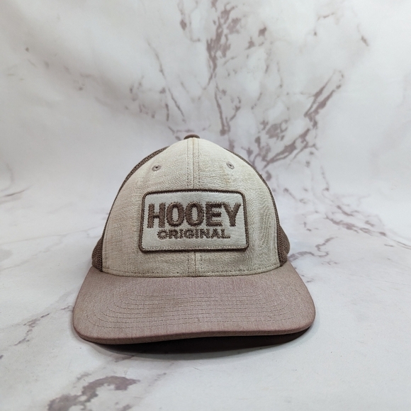 Hooey Trucker Hat Snap Back Mesh Brown White Original Classic O Embroide… - Picture 9 of 9